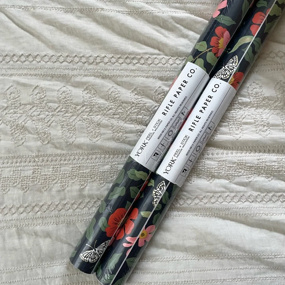 Rifle Paper Co peel and stick wallpaper. Two rolls. NEW.